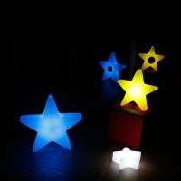 RGB led star curtain with battery operated